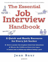Jean Baur- The Essential Job Interview Handbook.epub
